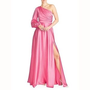 AMUR - Elisabet‎ One-Shoulder Slit Gown